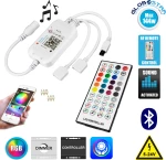 GloboStar Ασύρματο RGB Controller Bluetooth με Τηλεχειριστήριο 73431