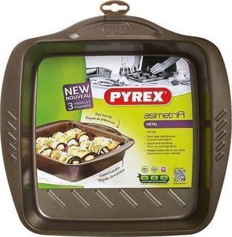 Pyrex Asimetria Φούρνου Αντικολλητικό 24x24cm 322004