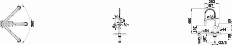 Blanco Catris-S Σπιράλ Chrome 521476