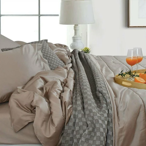 Homeline Σετ Σεντόνια Υπέρδιπλα 240x270 1356 Μπεζ