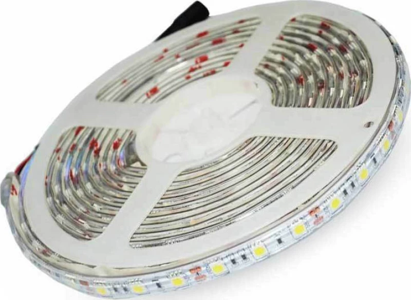 Αδιάβροχη Ταινία LED Ψυχρό Λευκό 5m SMD5050 12V V-TAC