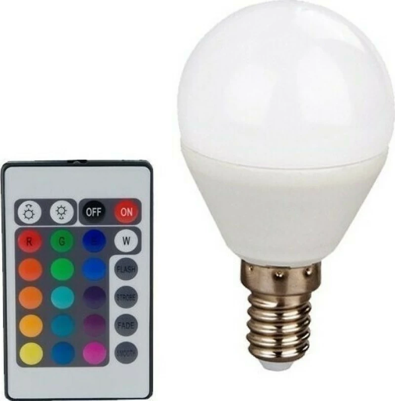 Aca Λάμπα LED για Ντουί E14 RGB 300lm