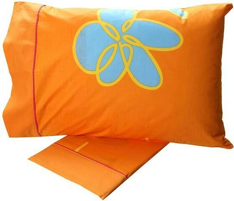 Sunshine Σετ Σεντόνια Υπέρδιπλα 220x260 Cotton Feelings 129 Orange