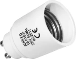 Adeleq 16-01027 Αντάπτορας από GU10 σε E27 Λευκό
