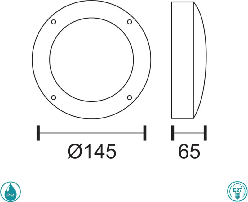 Spot Light Επιτοίχιο Εξωτερικό Φωτιστικό 7460