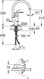 Grohe Eurosmart Χρωμέ 33202002