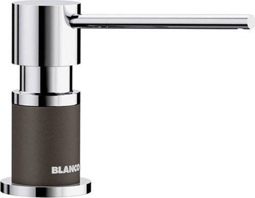 Lato Blanco Silgranit® Dispenser Coffee/Chrome