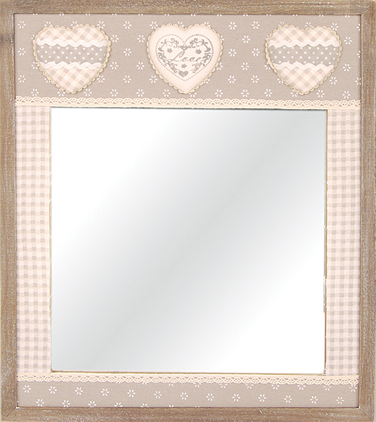 ΚΑΘΡΕΠΤΗΣ ΞΥΛΙΝΟΣ ΜΕ ΚΑΡΔΙΕΣ 46X39,5X3EK