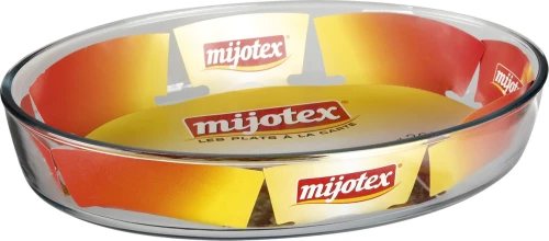 Mijotex Γυάλινο Πυρίμαχο Σκεύος Οβάλ 39x27cm