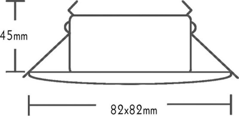 Aca Εξωτερικό Φωτιστικό Οροφής MR16 IP45 BS3406NM