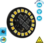 GloboStar Λάμπα LED για Ντουί G4 Ρυθμιζόμενο Λευκό 600lm Dimmable