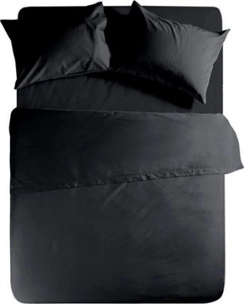 Nef-Nef Σεντόνι Ημίδιπλο με Λάστιχο 120x200 Basic 1136-Black