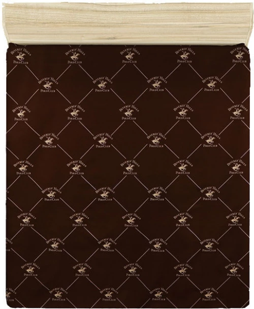 Beverly Hills Polo Club Σεντόνι Ημίδιπλο 180x240 Καφέ