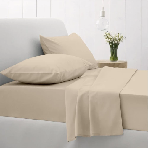 Sunshine Σετ Σεντόνια Υπέρδιπλα 235x270 Cotton Feelings 109 Sand