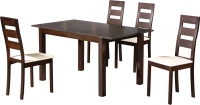 Τραπεζαρία Miller Επεκτεινόμενη 5 τμχ 120x80cm