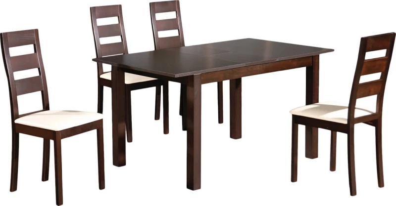 Τραπεζαρία Miller Επεκτεινόμενη 5 τμχ 120x80cm