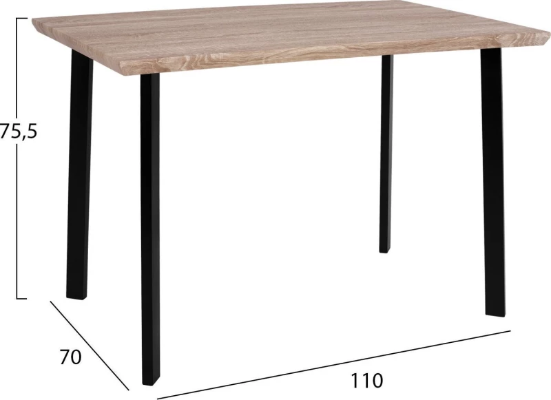 Τραπεζαρία Twist 5τμχ 110x70cm