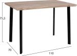 Τραπεζαρία Twist 5τμχ 110x70cm