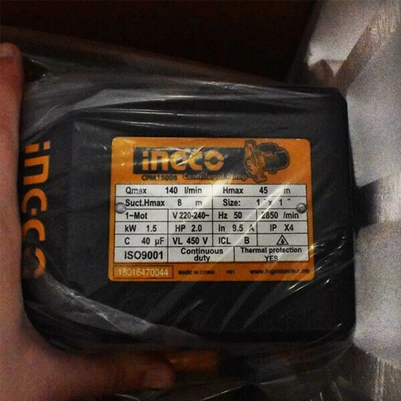 Φυγοκεντρική Αντλία Νερού 1500W Cpm15008 Ingco Ingco Cpm15008