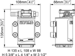 Αντλία Γραναζωτή Μπρούτζινη 12V Marco Up3