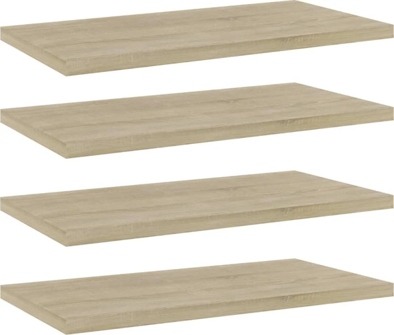 vidaXL Ράφι Βιβλιοθήκης Sonoma Δρυς 805144 40x20cm 4τμχ