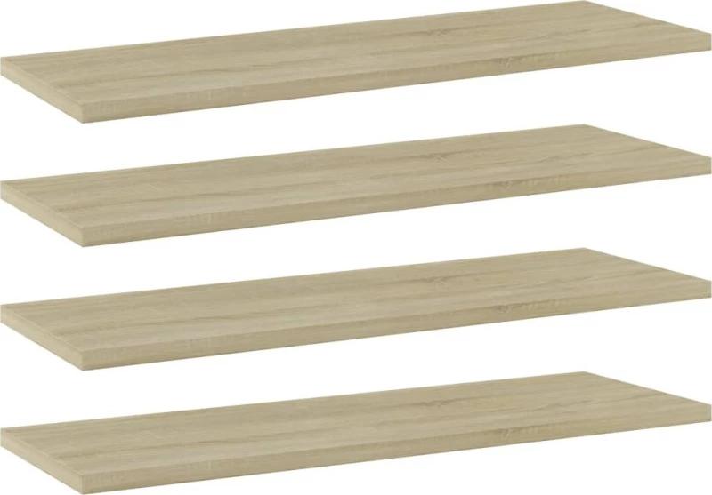 vidaXL Ράφι Βιβλιοθήκης Sonoma Δρυς 805224 60x20cm 4τμχ