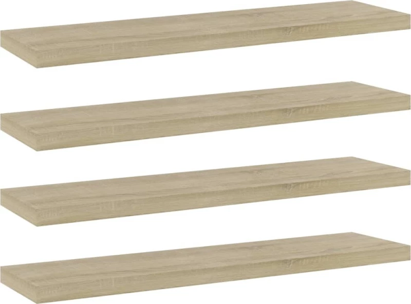 vidaXL Ράφι Βιβλιοθήκης Sonoma Δρυς 805128 40x10cm 4τμχ