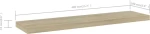 vidaXL Ράφι Βιβλιοθήκης Sonoma Δρυς 805128 40x10cm 4τμχ