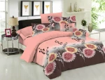 Le Blanc Σετ Σεντόνια Μονά με Λάστιχο 100x200x33 Chrysanthemum Peach