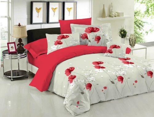 Le Blanc Σετ Σεντόνια Μονά 170x270 Anemone Red