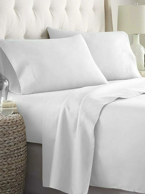 Sunshine Σετ Σεντόνια Διπλά 200x250 Menta 209 White