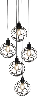 Hl-3588-5 Aline Chrome Pendant - 77-4076 - Home Lighting