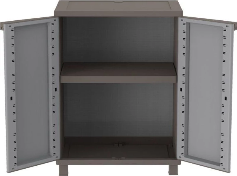 Δίφυλλη Ντουλάπα JRattan 68 Πλαστική 68x37.5x91.5cm