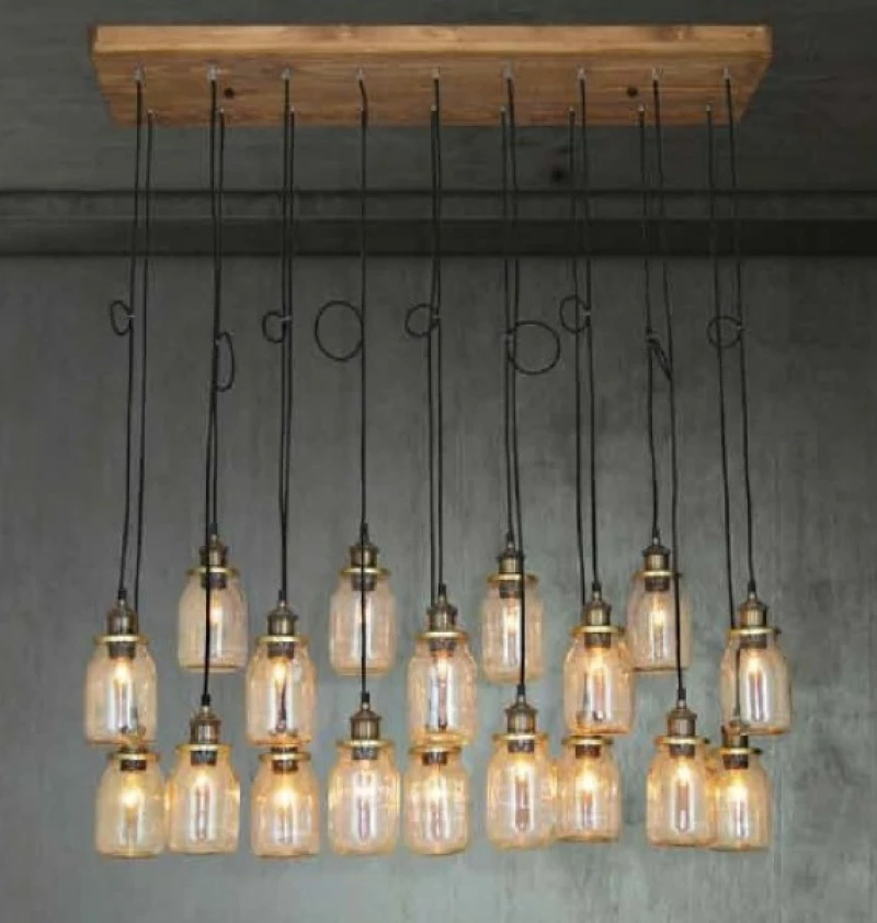 Home Lighting Spica Κρεμαστό Φωτιστικό Μοντέρνο Πολύφωτο Μαύρο