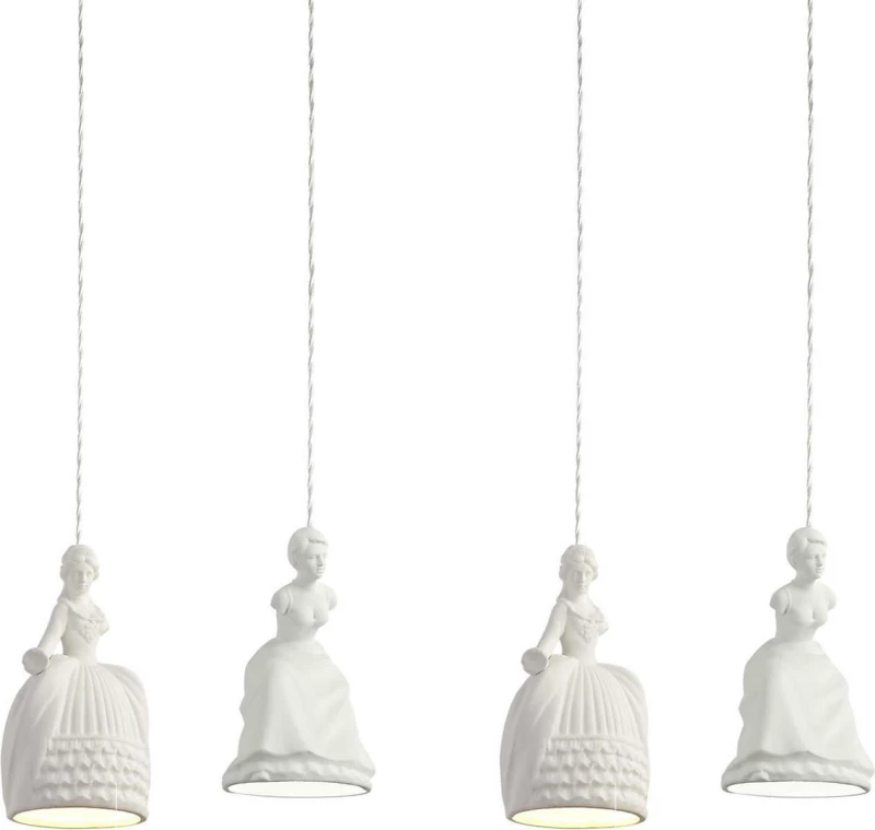 Home Lighting Κρεμαστό Φωτιστικό Μοντέρνο Πολύφωτο Λευκό