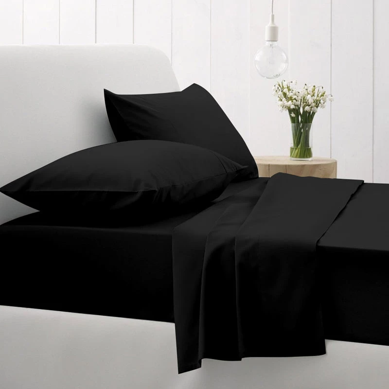 Sunshine Σετ Σεντόνια Υπέρδιπλα 235x270 Cotton Feelings 111 Black