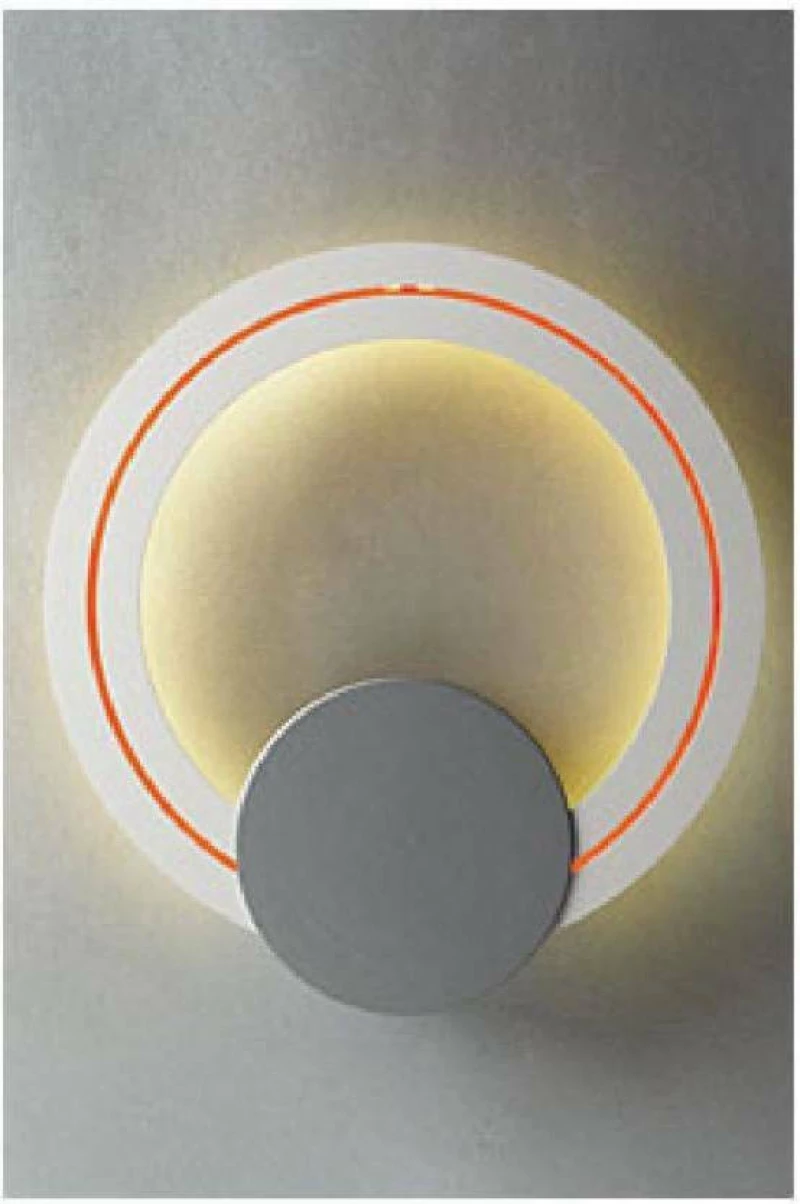 Sun Light 3088 Φωτιστικό Τοίχου Λευκό Πορτοκαλί