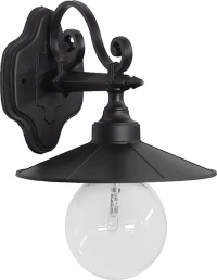 Heronia LP-150 AK-M Φωτιστικό Τοίχου Μαύρο