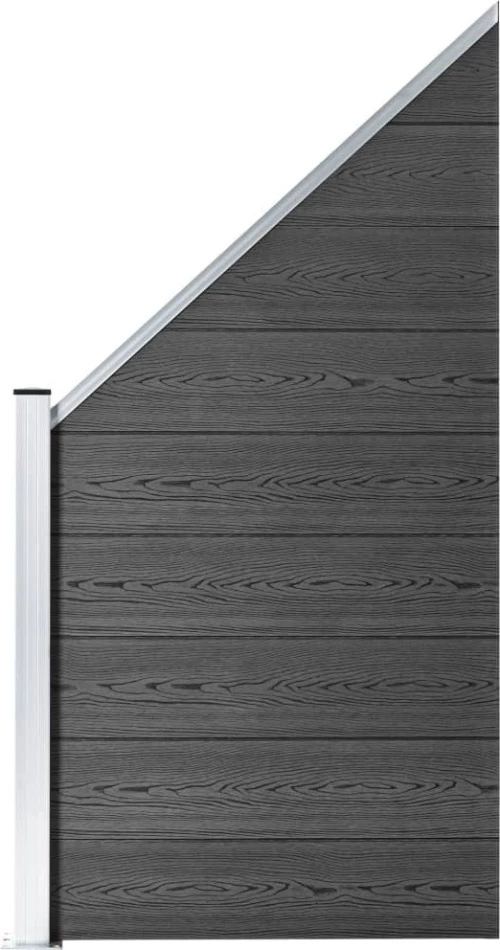 vidaXL Πάνελ Περίφραξης Μαύρο 105x95cm 148974