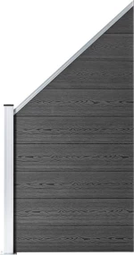 vidaXL Πάνελ Περίφραξης Μαύρο 105x95cm 148974