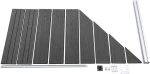 vidaXL Πάνελ Περίφραξης Μαύρο 105x95cm 148974