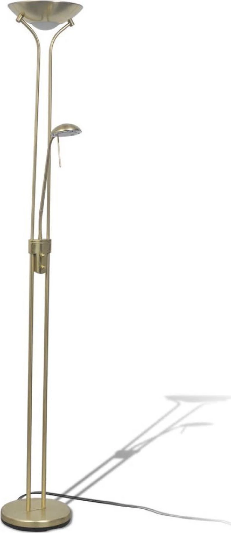 vidaXL Φωτιστικό Δαπέδου Μπρούτζινο με Ύψος 180cm