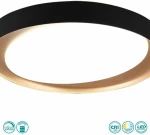 Trio Lighting Zeta Πλαφονιέρα Οροφής Μαύρη από Μέταλλο