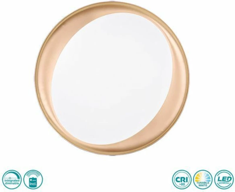 Trio Lighting Zeta Πλαφονιέρα Οροφής Μαύρη από Μέταλλο