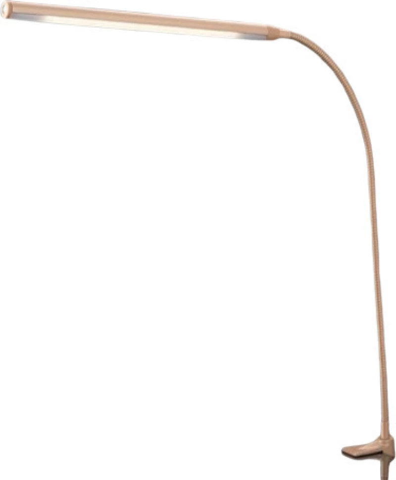 Aca Φωτιστικό Γραφείου LED με Κλιπ 35x85cm Χρυσό