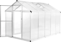 vidaXL Θερμοκήπιο 302x190x195cm Αλουμινίου 45215
