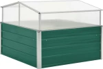 vidaXL Θερμοκήπιο Σπορείο Πράσινο 100x100x77cm Γαλβανισμένος Χάλυβας 47020