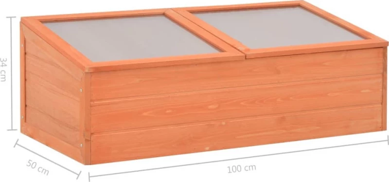 vidaXL Θερμοκήπιο 100x50x34cm Ξύλινο 170647