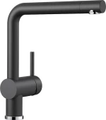 Blanco Linus SILGRANIT®-Look Anthracite Μπαταρία Κουζίνας με Περιστρεφόμενο Ρουξούνι
