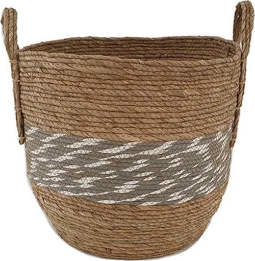 Plastona Διακοσμητικό Καλάθι Design Grey 42x40cm